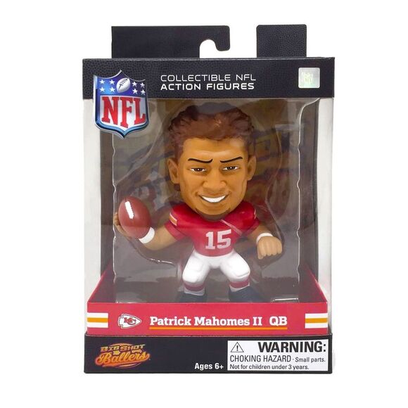Pat Mahomes (Kansas City Chiefs) NFL Big Shot Ballers 5" Figure - Picture 2 of 2
